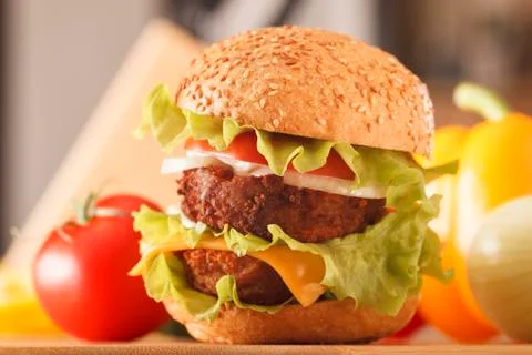 Hamburger Stock Photos