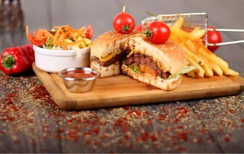 Hamburger Stock Photos