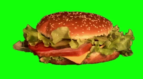 Hamburger rotating 03 Stock Footage 45738081
