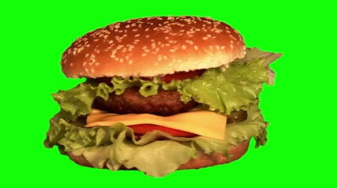 Hamburger rotating 04 Stock Footage 45801402