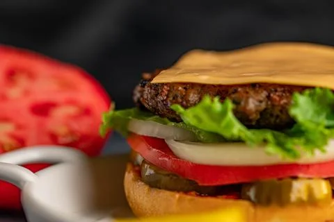 Hamburger sandwich  Stock Photos