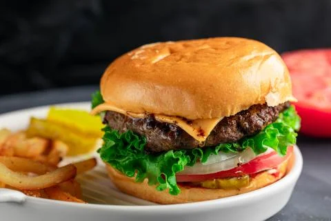 Hamburger sandwich  Stock Photos