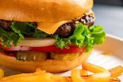Hamburger sandwich  Stock Photos