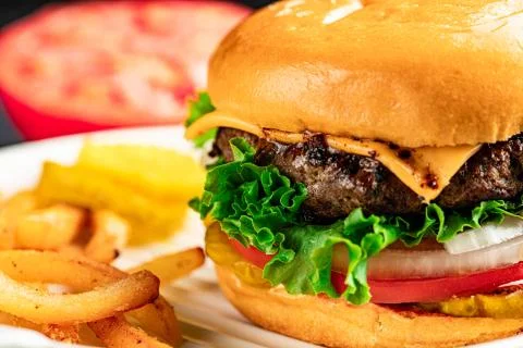 Hamburger sandwich  Stock Photos