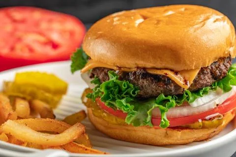 Hamburger sandwich  Stock Photos
