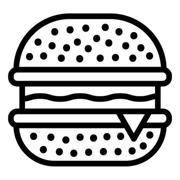 Hamburger Vector Icon Design Illustration Illustrazione stock