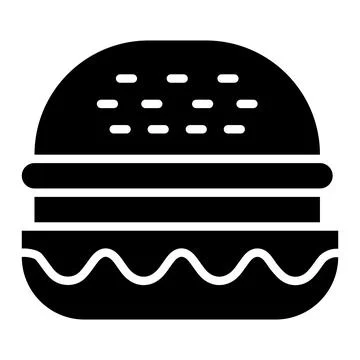 Hamburger Vector Icon Design Illustration Stock Illustration