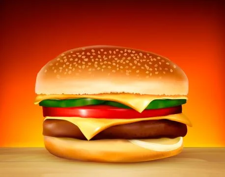 Hamburger. vector. Stock Illustration