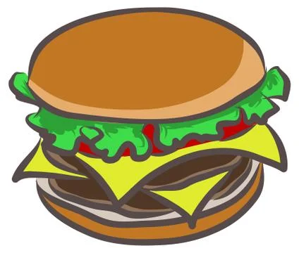 Hamburger vector Stock Illustration