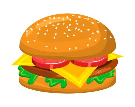 Hamburger vector symbol icon design. Stock Illustration