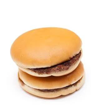 Hamburger on white background Foto stock