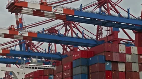 HamburgHarbour_03 Stock Footage 8691115