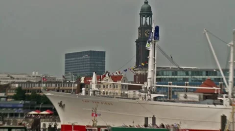 HamburgHarbour_05 Stock Footage 8691124