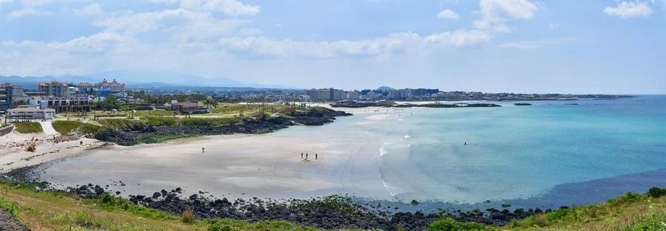 Hamdeok beach, view from Seoubong peak Stock Photos