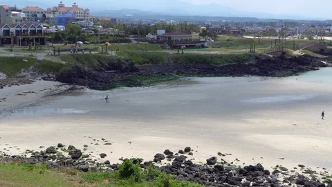 Hamdeok Seoubong beach Stock Footage