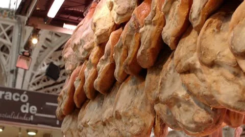 Hamhocks Market 3 Stock Footage 8857504