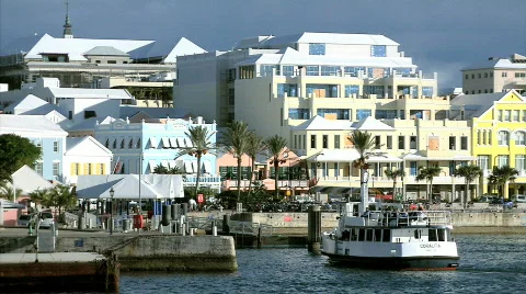 Hamilton, The Capital Of Bermuda Stock Footage 678340