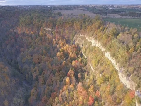 Hamilton Dundas Peak during sunset aerial Stock Footage 70873118