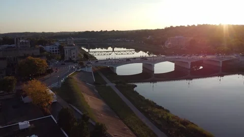 Hamilton High St Bridge 03 Stock Footage 293276892