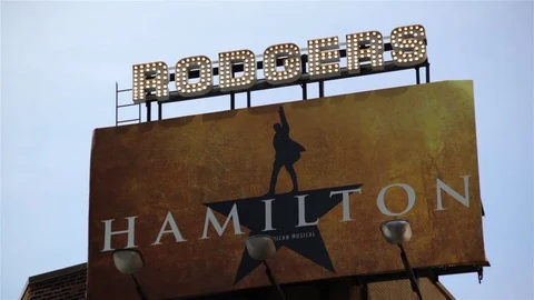 Hamilton Marquee On A Sunny Day HD Stock Footage