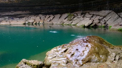 Hamilton Pool Preserve in Travis County, near Austin, Texas Video stock 120896618