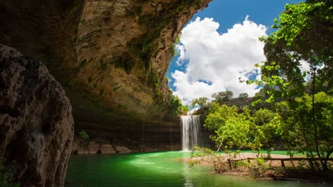Hamilton Pool Timelapse Stock Footage 310563596