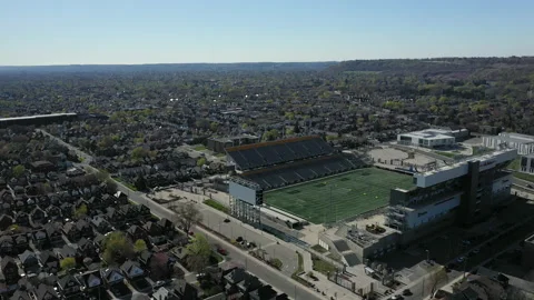 Hamilton Tim Hortons field CFL football stadium Stock Footage 153237539