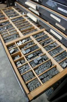 Hamilton Type drawer Stock-Fotos