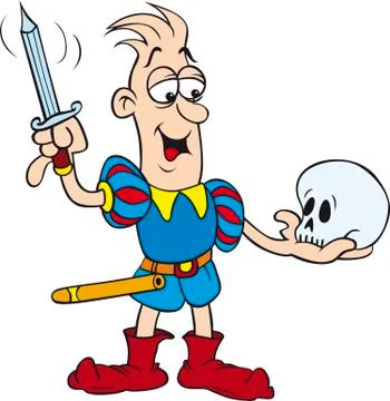Hamlet Speach Cutout Stock Illustration