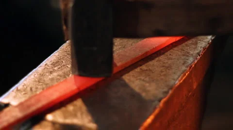 Hammer and anvil 3 Stock Footage 1071441
