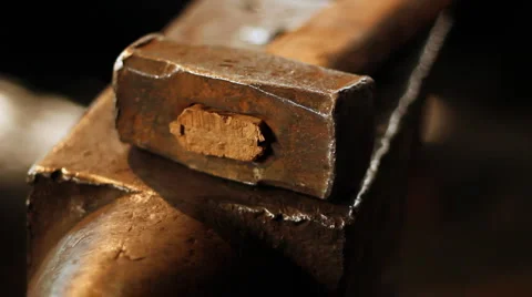 Hammer and anvil 5 Stock Footage 1076931