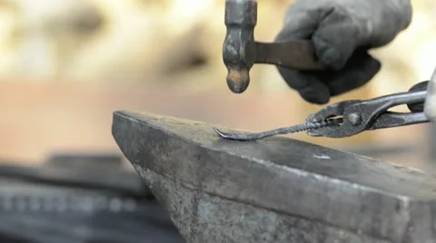 Hammer and anvil Stock Footage 12448240