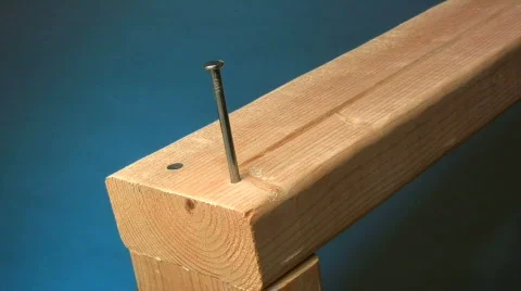 Hammer and nail 스톡 동영상 661722