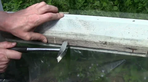 Hammer and nail Stock Footage 24695671