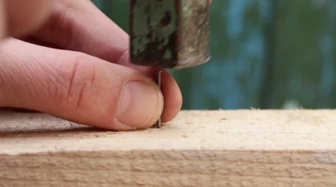 Hammer And Nail 스톡 동영상 47200913