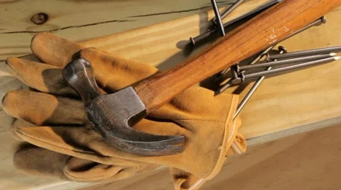 Hammer and nails Video stock 20715014