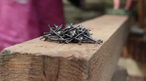 Hammer And Nails 스톡 동영상 47219848