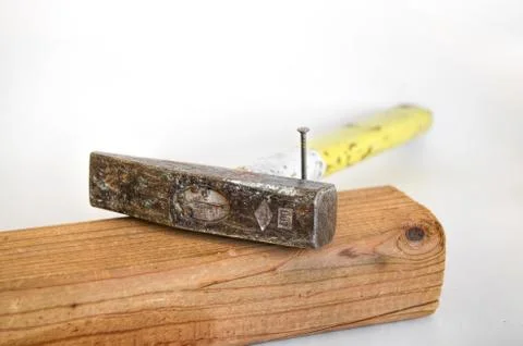 Hammer and nails Stock Photos
