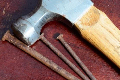 Hammer and Nails Stock Photos