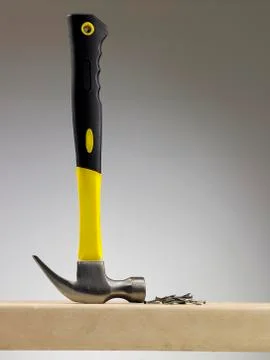 Hammer and nails Stock Photos