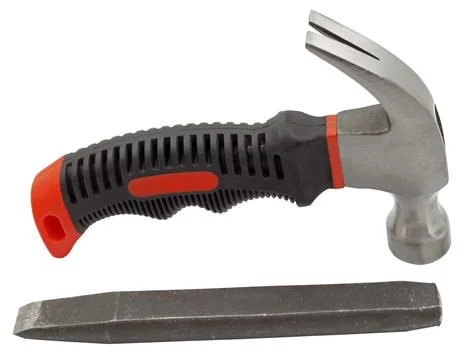 Hammer and an old chisel Stock Photos