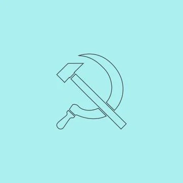 Hammer and sickle Stock Illustration