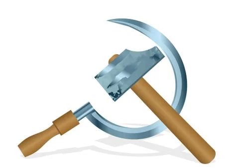 Hammer and sickle Stock Illustration
