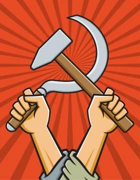 Hammer and Sickle Vector Illustration Stock Illustration