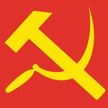 Hammer and sickle. Vector illustration Stock Illustration