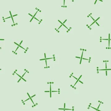 Hammer blacksmith glyph seamless pattern Stock Illustration