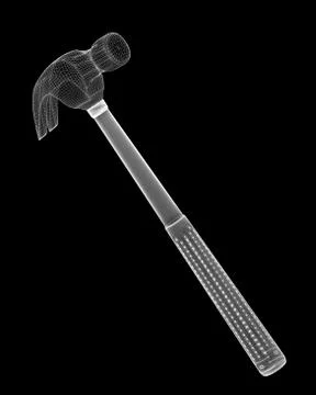 Hammer body structure isolated on a background Stock Illustration