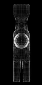Hammer body structure isolated on a background Stock Illustration