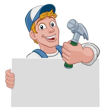 Hammer Carpenter Construction Builder Handyman Stock Illustration