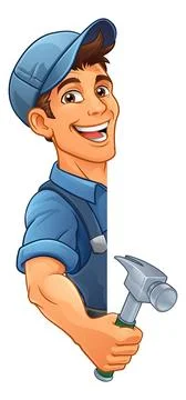Hammer Carpenter Construction Builder Handyman Stock Illustration
